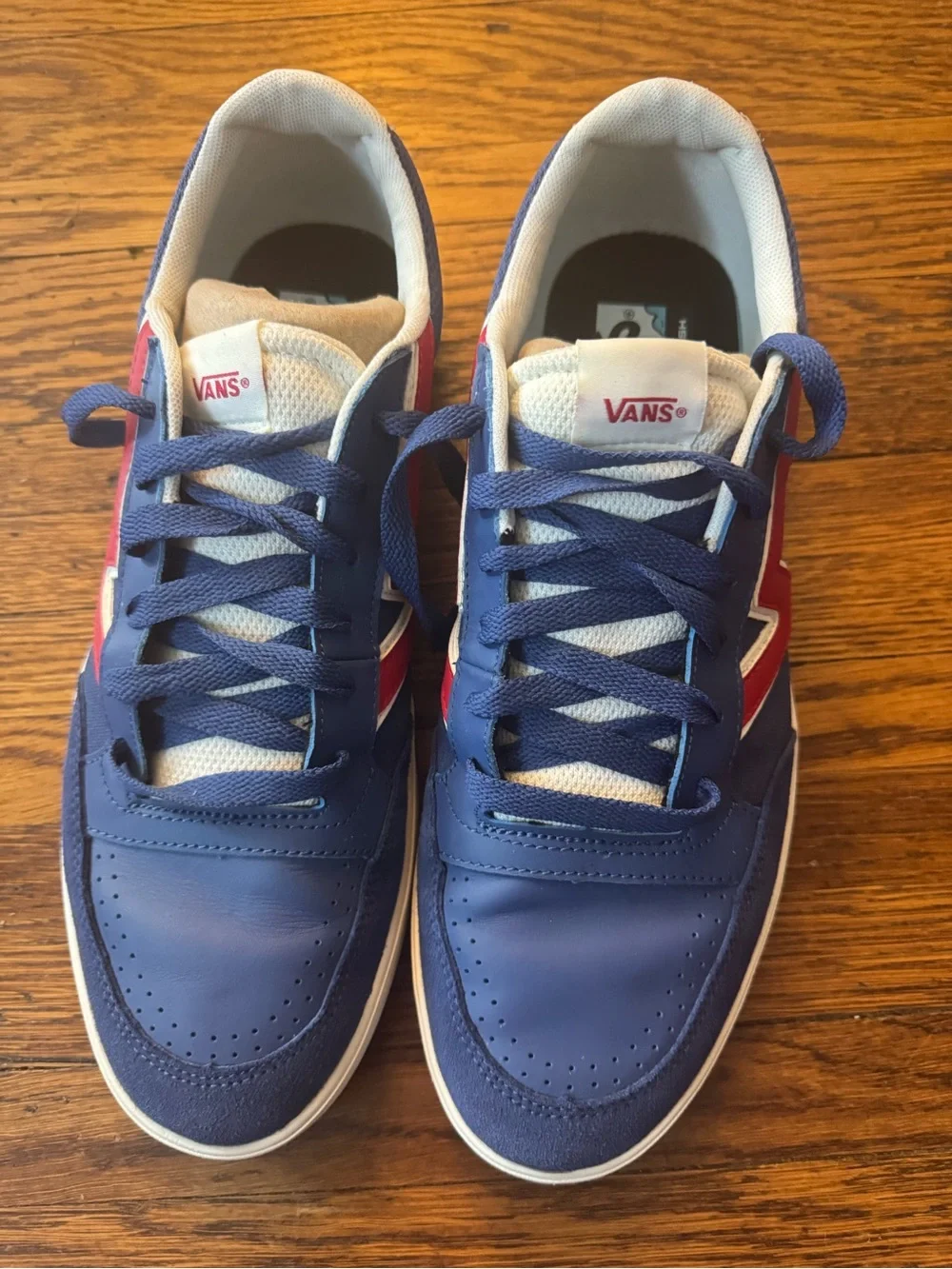 Vans Men’s Lowland CC Retro Sport Blue Red Skate Shoes Sneakers Size 13 US  Vans